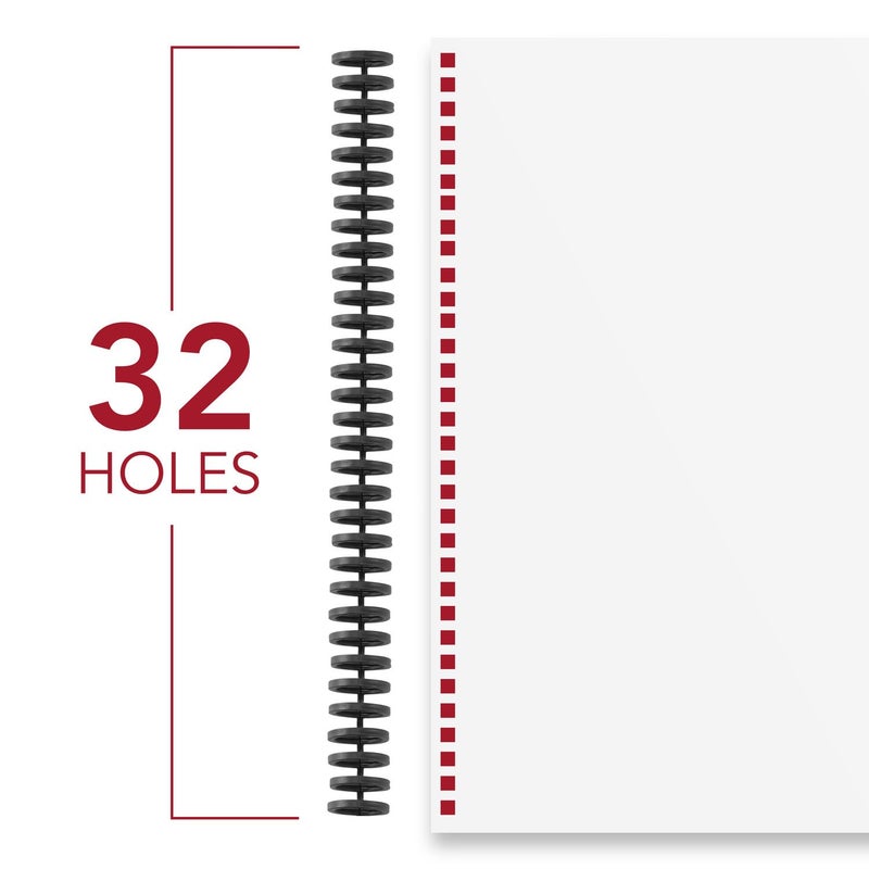 GBC Binding Spines / Spirals / Coils, 1/2"" Diameter, 85 Sheet Capacity, ProClick, Black, 25 Pack (2515660) - Image 3